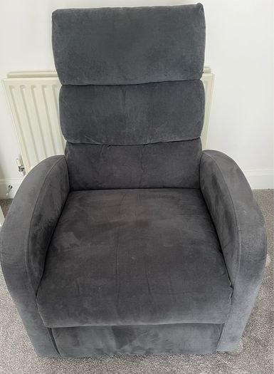 Grey Fabric Recliner  Chair