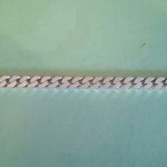 Mens Sterling Silver Cuban Chain Bracelet