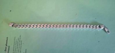 Mens Sterling Silver Cuban Chain Bracelet