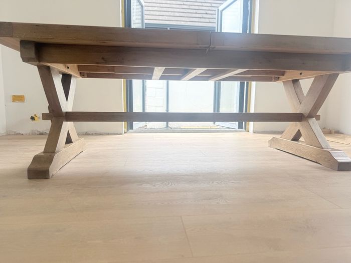 EZ Athens Solid Oak extendable dining table