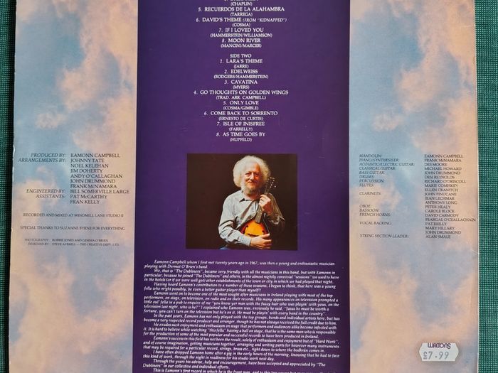 Eamonn Campbell (The Dubliners) - Romantic Rhapsody Vinyl LP (1987) 1st Irish Pressing EX+ Folk Trad