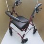 Red Mobility Rollator Walker + brakes Image 5