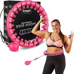 NEW SALE | Smart Hula Ring Hoops, Weighted Hula Circle 24 Detachable Fitness Ring with 360 Degree Auto-Spinning Ball Gymnastics, Massage, Adult Fitness for Weight Loss