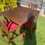 vintage table and chairs Image 3