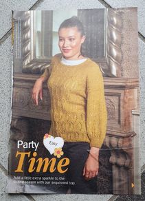 New - A Knitting Pattern - Sequined Top - E