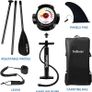 Inflatable Stand Up Paddle Board SUP Inflatable Paddle Board 10ft Surfing Board Kit for Adults, Premium Surfboard Complete Kit with Adjustable Paddle Hand Pump Fin Leash Backpack (FREE POSTAGE) Image 5