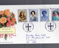 Hm - The Queen Mother - 90th Birthday - First Day Cover (Stamps)