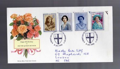 Hm - The Queen Mother - 90th Birthday - First Day Cover (Stamps)