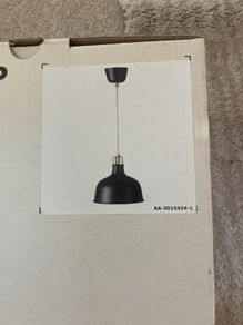 Black light pendant. Ikea Ranarp. BNIB