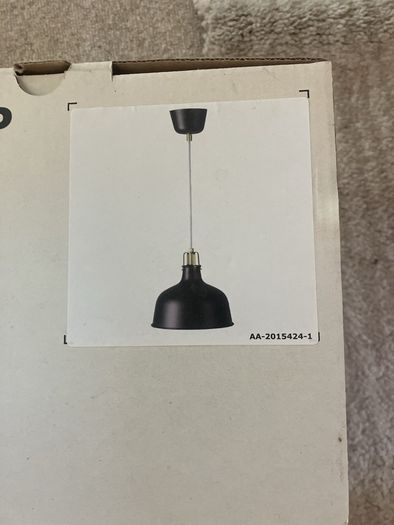 Black light pendant. Ikea Ranarp. BNIB