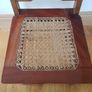 Antique Vintage Chair with Rattan Woven Seat Pad Image 8