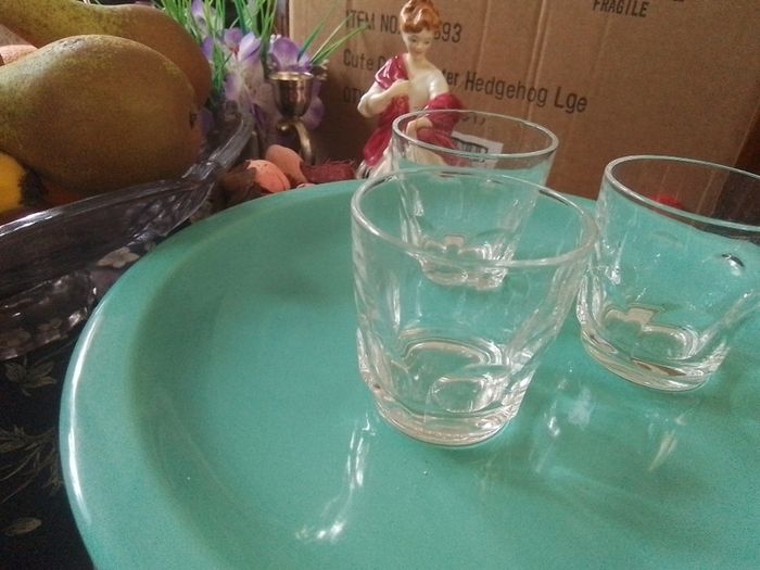 Three French Shot Glasses