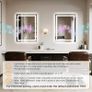 LED Bathroom Mirror with Lights,Bluetooth Dual Speaker,Anti-Fog,3 Color Temperature,Dimmable Brightness,Memory Function,Waterproof,Wall Mount Design,Tempered Glass (3 Light Modes, 60Lx80W CM Image 3