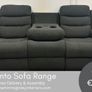 New Sorrento Fabric 3+2 Grey Sets Image 3
