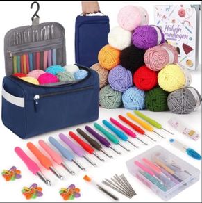 Brand New Coopay 73-Piece Crochet Set for Beginners with Yarn and Accessories