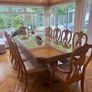 Walnut dining table & matching Cabinet Image 3