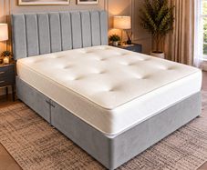 NEW light grey 4ft double bed and mattress!!!