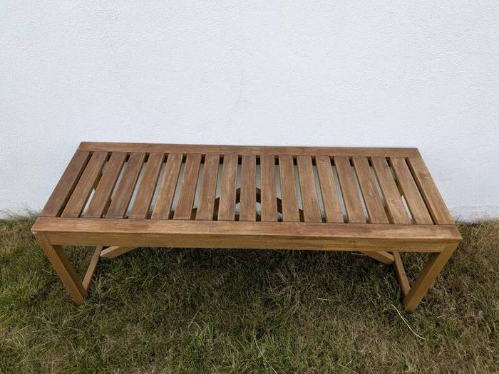 Garden wooden bench