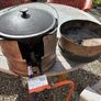 BBQ accessories. Cast iron. Camping cooking equipment .Kazan.Burner. Image 4
