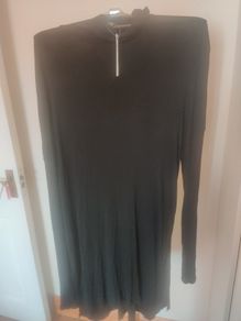 BNWT ASOS curve black long sleeve turtle neck tunic size UK22 EU50 Postage included