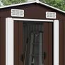 Garden Shed Brown 257x990x181 cm Galvanised steel Image 4