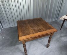 Vintage Oak Extendable Table + 4 Matching Chairs
