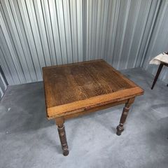 Vintage Oak Extendable Table + 4 Matching Chairs