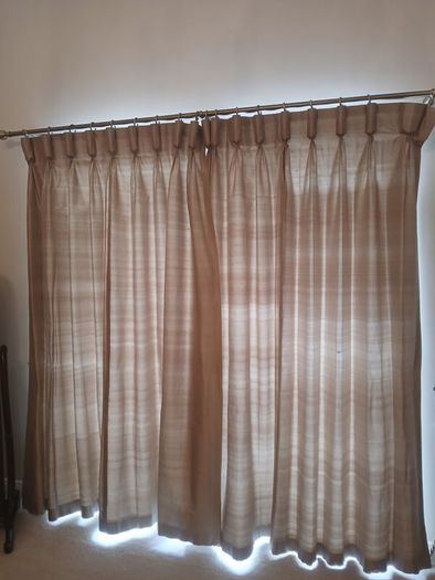 Curtains - 1 Pair and 1 Single curtain