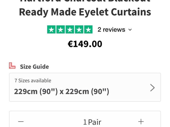 Readymade eyelet curtains with matching cushions