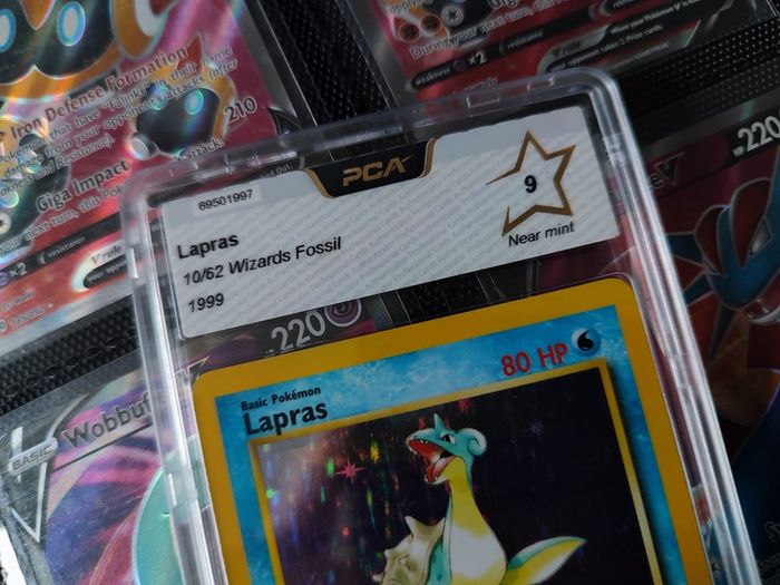 Lapras ! Holo Rare ! from Fossil Set ! PCA 9 ! Near Mint ! 1999 ! Graded Pokemon Card ! PSA !