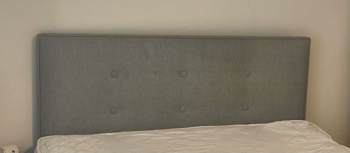 Grey headboard