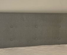 Grey headboard