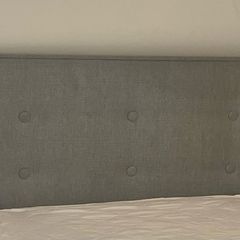 Grey headboard
