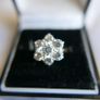 Vintage 9Ct Solid Gold 375 Beautiful Cubic Zirconia Ring 3,99g Image 4