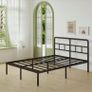 Double Bed Frame with Curved Headboard Image 3