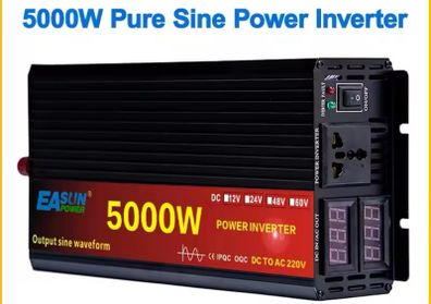 Pure Sine Wave Inverter DC 12v 24v AC 220v Power 5000W Car Inverter Converte With LED Display