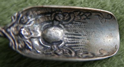 Vintage Silver 800 decorative Spoon 12,8g