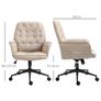 Office Chair, Beige Image 3
