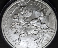 1 Oz Silver Legendary Warriors Alexander The Great