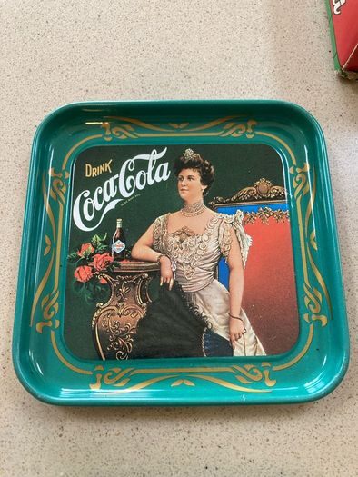 Coca Cola  set of 6 Liberty metal coasters year 1977 # 2