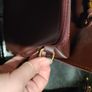 Laura Ashley Bamboo Handle Handbag in Burgundy Image 4