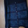 Fay Louise Navy Cardigan  .  S. M - 12-14. Image 2