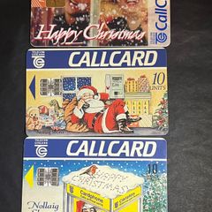 1990's Christmas theme telecom eireann call cards x 3