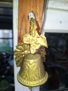 Beautiful Old Brass Wall Hanging Bell Ideal for Bar Pub Man cave Last Round bell, Postage Available