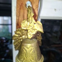 Beautiful Old Brass Wall Hanging Bell Ideal for Bar Pub Man cave Last Round bell, Postage Available