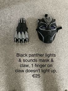 Black panther mask & claw