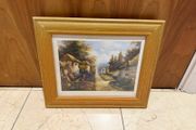 scenic English cottage framed print