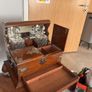 antique Victorian oak tantalus Image 8