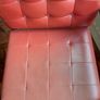 vintage red leather armchair Image 2