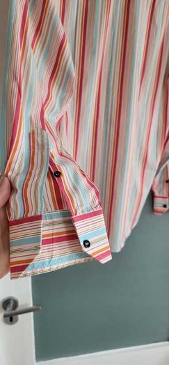 FERNY Made in Sicily Mens Striped Shirt Collar Sz 16 - Rrp 159 (New)